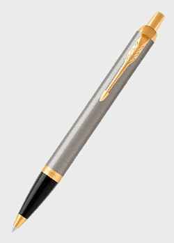 Кулькова ручка Parker IM 17 Brushed Metal GT BP 22 232, фото